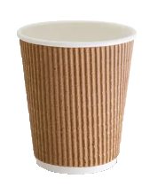 CUP TRIPLE WALL CORRUGATED 12oz BROWN 12TWC-NB CTN 500