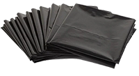 BIN LINER 120Ltr HDPE 1100mm X 950mm BLACK CTN 200