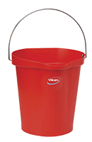 BUCKET PP HYGIENE HEAVY DUTY 12Ltr RED 28/56864 VIKAN