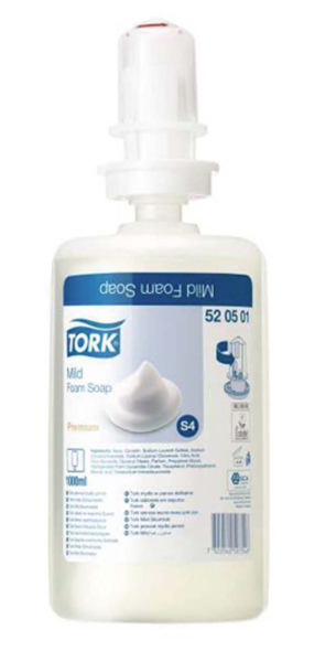 HAND WASH FOAM MILDY SCENTED 520501 1Ltr TORK CTN 6